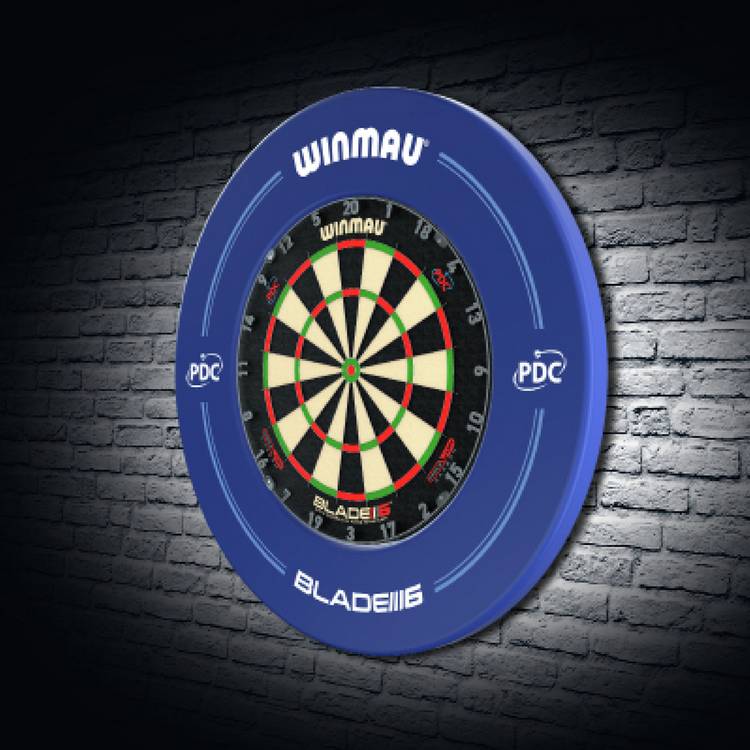 Winmau PDC blue dartboard surround (British brand)