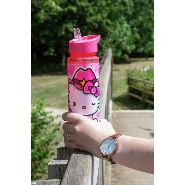 Hello Kitty water bottle cowgirl design 700ml - British product