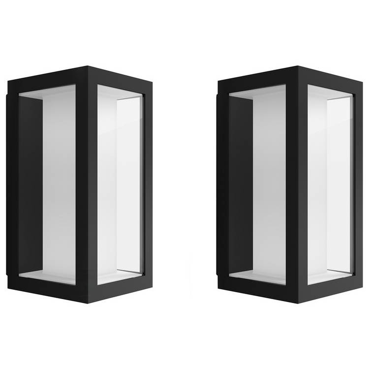 Philips Hue outdoor wall light white colour 2-pack (British brand)