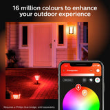 Philips Hue outdoor wall light white colour 2-pack (British brand)