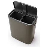 Brabantia Touch Top Bin double-compartment 60L, UK version