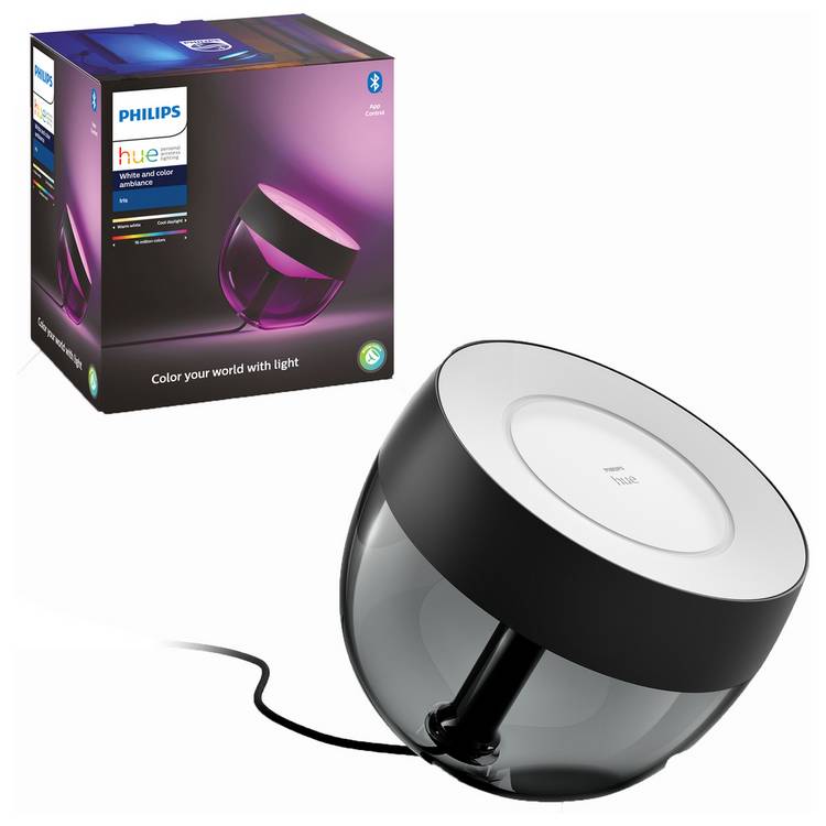 Philips Hue Iris smart table lamp black, imported from the UK