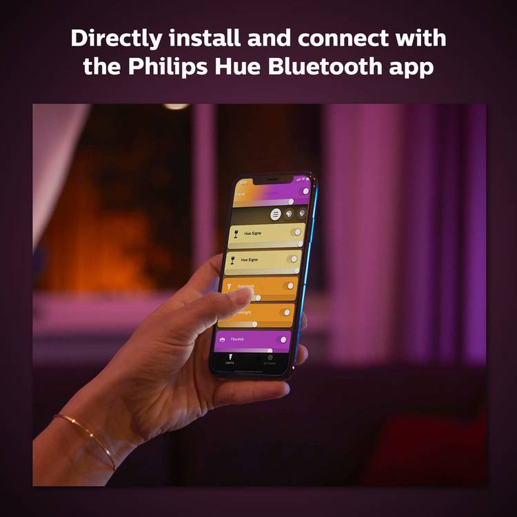 Philips Hue Iris smart table lamp black, imported from the UK