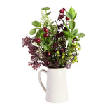 Argos Home artificial rosehip berries fern ceramic pot (British brand)