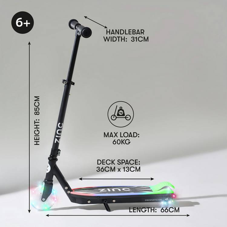 Zinc Spirit kids electric scooter black - British product