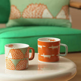 Argos Habitat x Scion Mr Fox Hedgehog Set of 4 Mugs - Orange, 330ml- Buy online at McGrocer