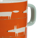 Habitat x Scion Mr Fox Hedgehog set of 4 mugs, imported from the UK
