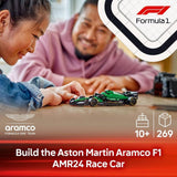 LEGO Aston Martin F1 AMR24 race car toy, imported from the UK