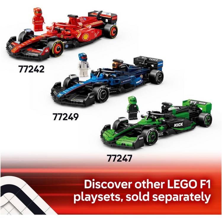 LEGO Aston Martin F1 AMR24 race car toy, imported from the UK