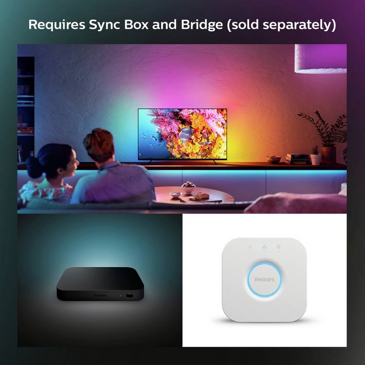 Philips Hue Play gradient lightstrip for 75-inch TVs (British brand)