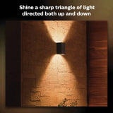 Philips Hue Resonate black smart wall light H18cm, imported from the UK