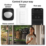 Philips Hue Resonate black smart wall light H18cm, imported from the UK