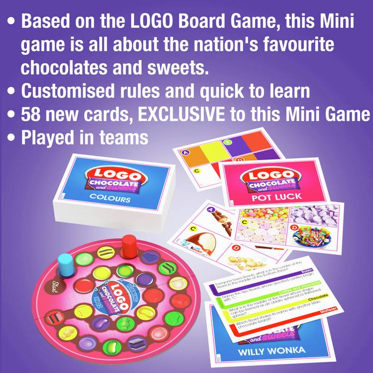 Drumond Park Logo chocolate and sweets board game (British brand)