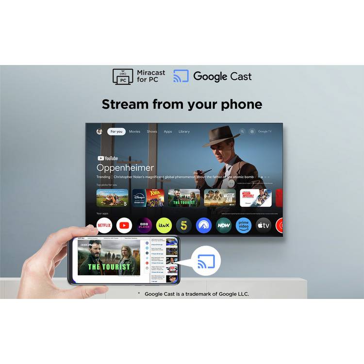 TCL Smart 4K UHD HDR LED TV 43 inch, imported from the UK