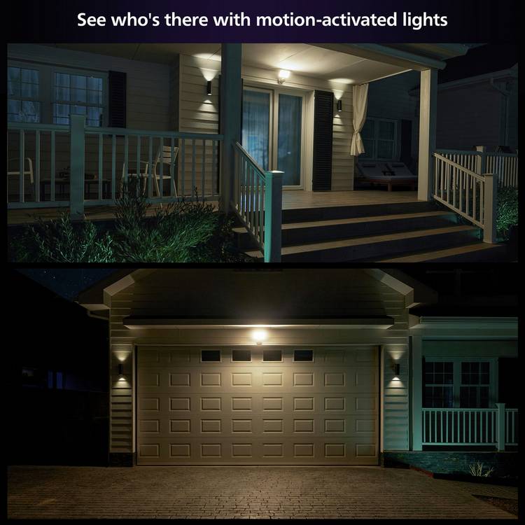 Philips Hue wired floodlight security camera black (British brand)