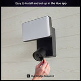 Philips Hue wired floodlight security camera black (British brand)