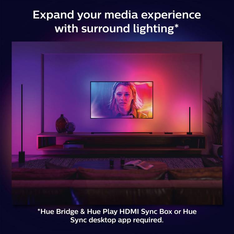 Philips Hue Signe gradient table lamp black (British brand)