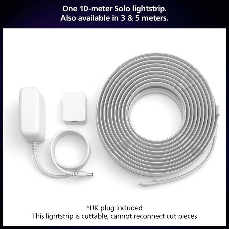 Philips Hue Smart LED Lightstrip 10m, UK version