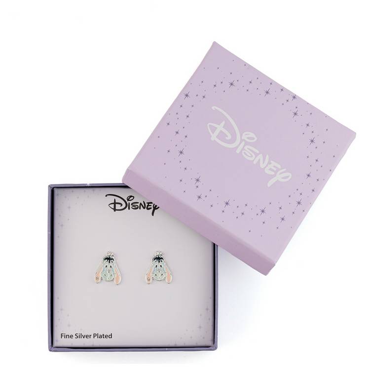 Disney Eeyore enamel stud earrings 12mm, UK version