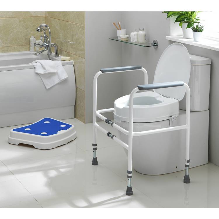 Aidapt adjustable toilet frame mobility aid, imported from the UK