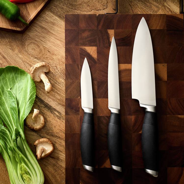Habitat 3 piece soft grip knife set, UK version