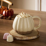 Argos Home stoneware pumpkin mug cream 350ml (British brand)