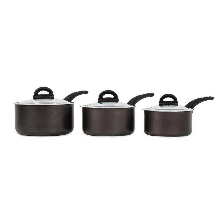 Tower Cerasure 3pc saucepan set (British brand)