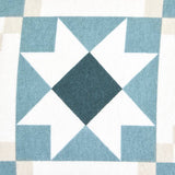 Habitat brushed cotton tile print blue bedding set single (British brand)