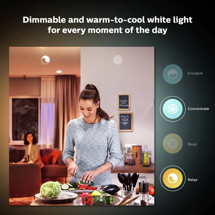 Philips smart light bulb GU10 pack of 6 (British brand)