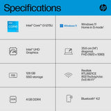 HP 14s laptop 14in silver - British product