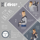 Caboo organic cotton baby carrier sling for newborns (British brand)