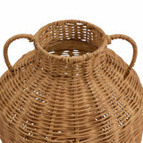 Habitat rattan vase with handles 28cm (British brand)