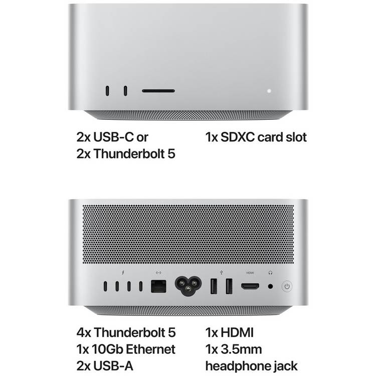 Apple Mac Studio M3 Ultra 96GB 1TB desktop silver (British brand)