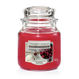 Yankee Candle Cherry Vanilla medium scented candle, imported from the UK