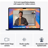Apple MacBook Air 15.3in M4 laptop midnight (British brand)