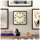 Argos Jones Clocks Paramount Square Wall Clock - Black 25cm- Buy online at McGrocer
