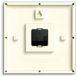 Jones Clocks square wall clock black railway dial 25cm (British brand)