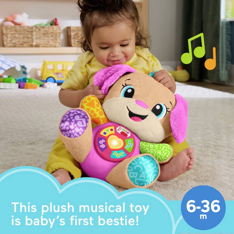Fisher-Price pink plush musical toy, imported from the UK