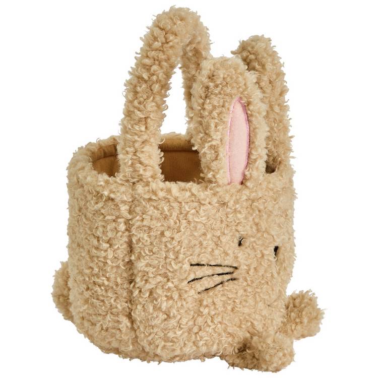 Argos Home brown borg bunny bucket decoration, UK version