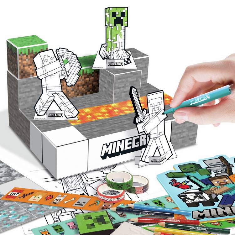 Minecraft Bumper Activity Set 250 craft pieces, imported from the UK