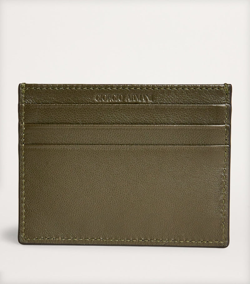 Giorgio Armani lamb leather card holder, imported from the UK