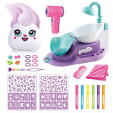 Airbrush Plush Hair'iffic Salon toy with airbrush and accessories, UK version