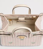 Valentino Garavani Antibes small cotton-linen tote bag, imported from the UK