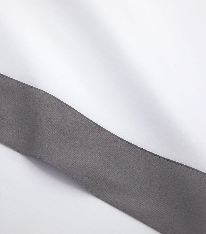 Yves Delorme Linea Platine Double Flat Sheet 240cm x 295cm (British brand)