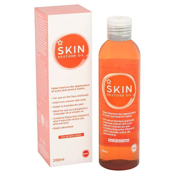 Superdrug Skin Restore Oil Scars Stretch Marks 200ml (British brand)