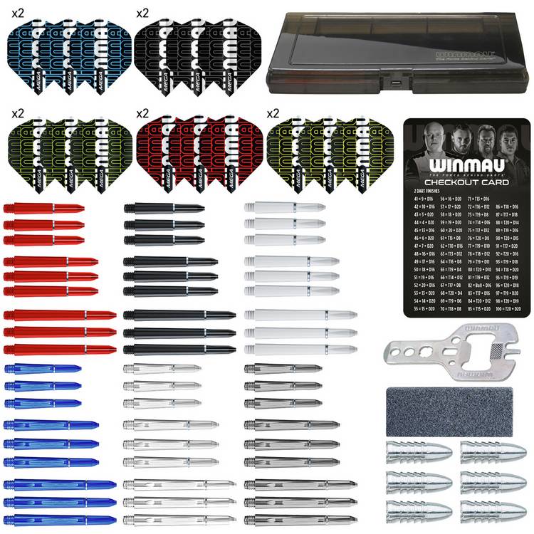 Winmau darts accessory kit over 150 pieces, UK version