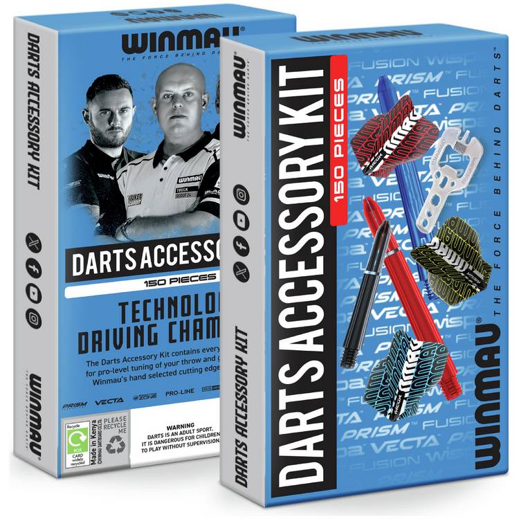 Winmau darts accessory kit over 150 pieces, UK version