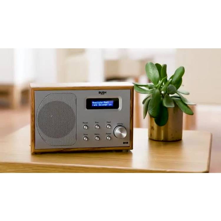 Bush portable radio brown wood effect - British product