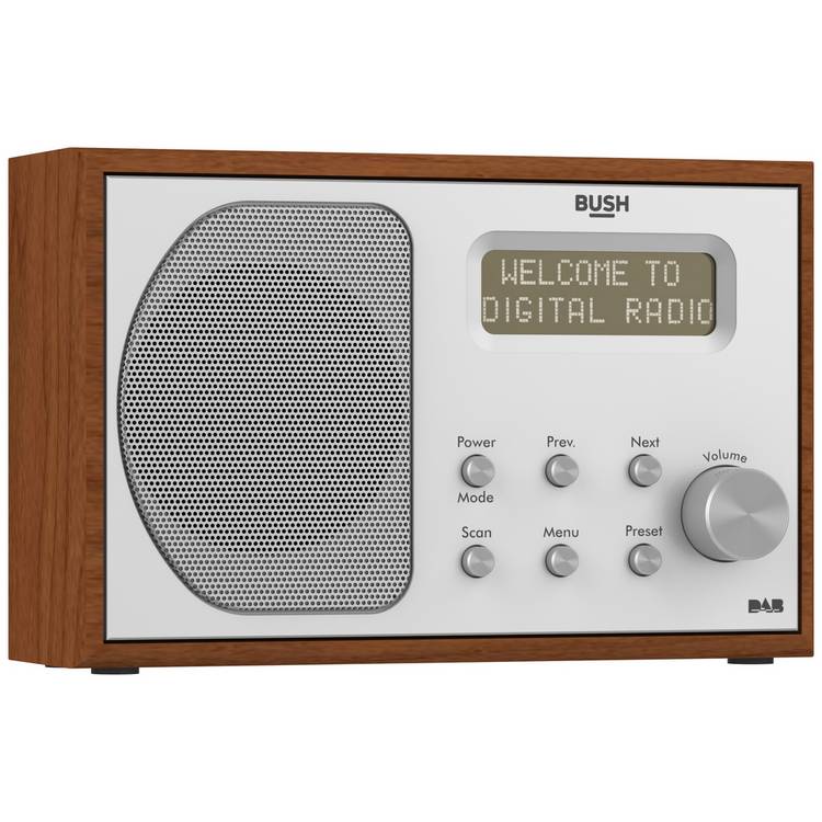 Bush portable radio brown wood effect - British product