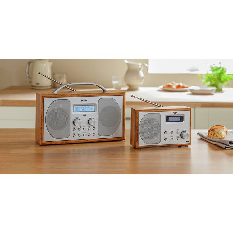 Bush portable radio brown wood effect - British product